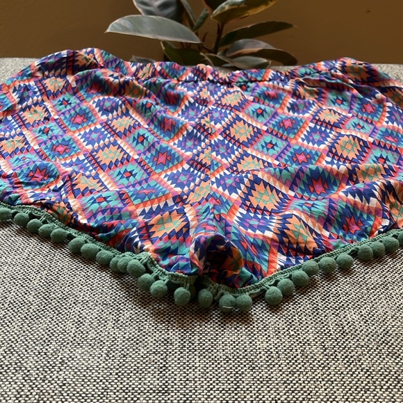 🎉 Vintage 70s inspired Confetti High wasted Pom Pom shorts, Size: L - Picture 11 of 17